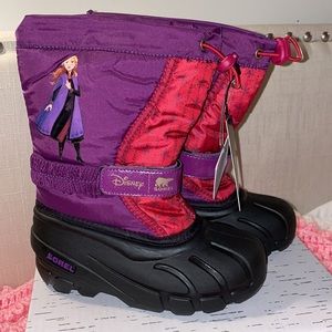 Disney Sorel Frozen Anna Boots Size 1 Youth NEW W Tags